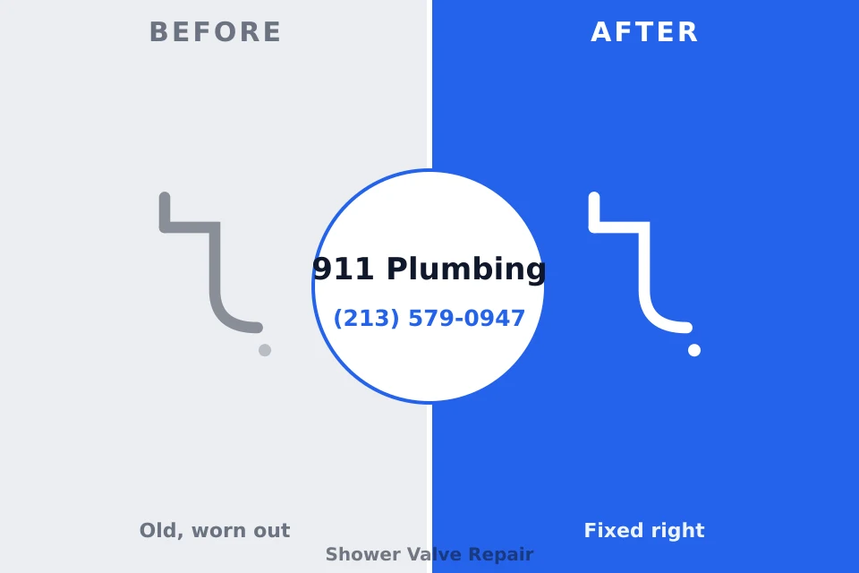 Before and after: plumbing repair Okolona, MS